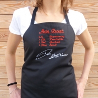 Küchenschürze besticken, Bistroschürze besticken