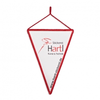 Wimpel genäht und bestickt