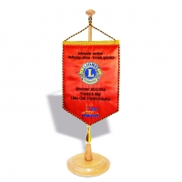 Tischwimpel bestickt